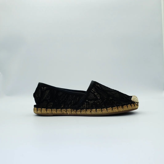 Valentino Garavani Lace Cap-Toe Espadrilles EU36