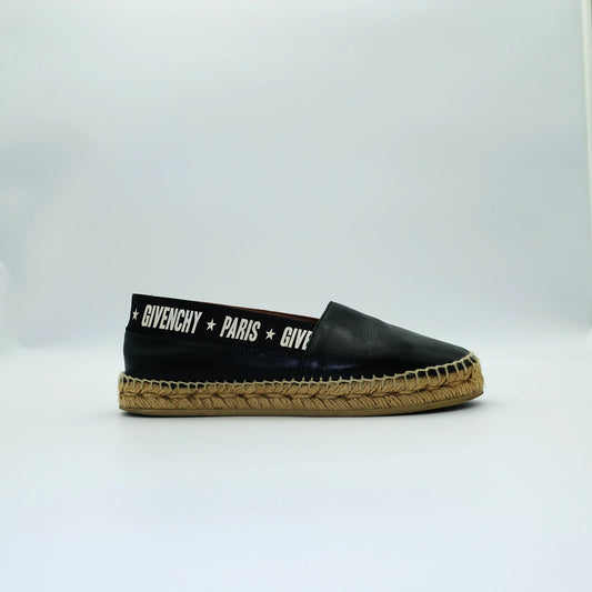 Givenchy Logo-Band Leather Espadrilles