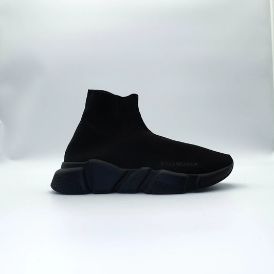 Balenciaga Black Knit Speed High Top Sneakers EU36