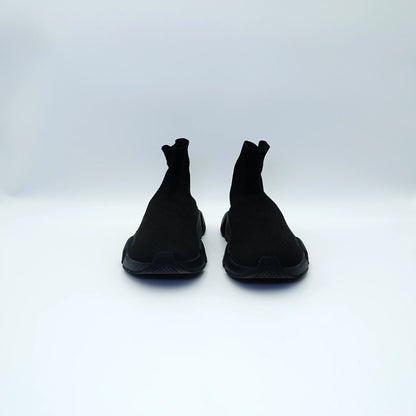 Balenciaga Black Knit Speed High Top Sneakers EU36