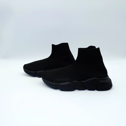 Balenciaga Black Knit Speed High Top Sneakers EU36