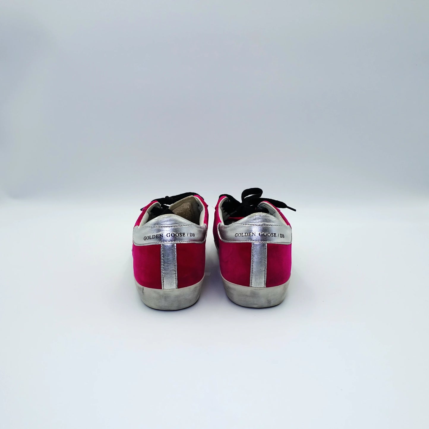 Golden Goose Super-Star Velvet Sneakers in Fuchsia EU36