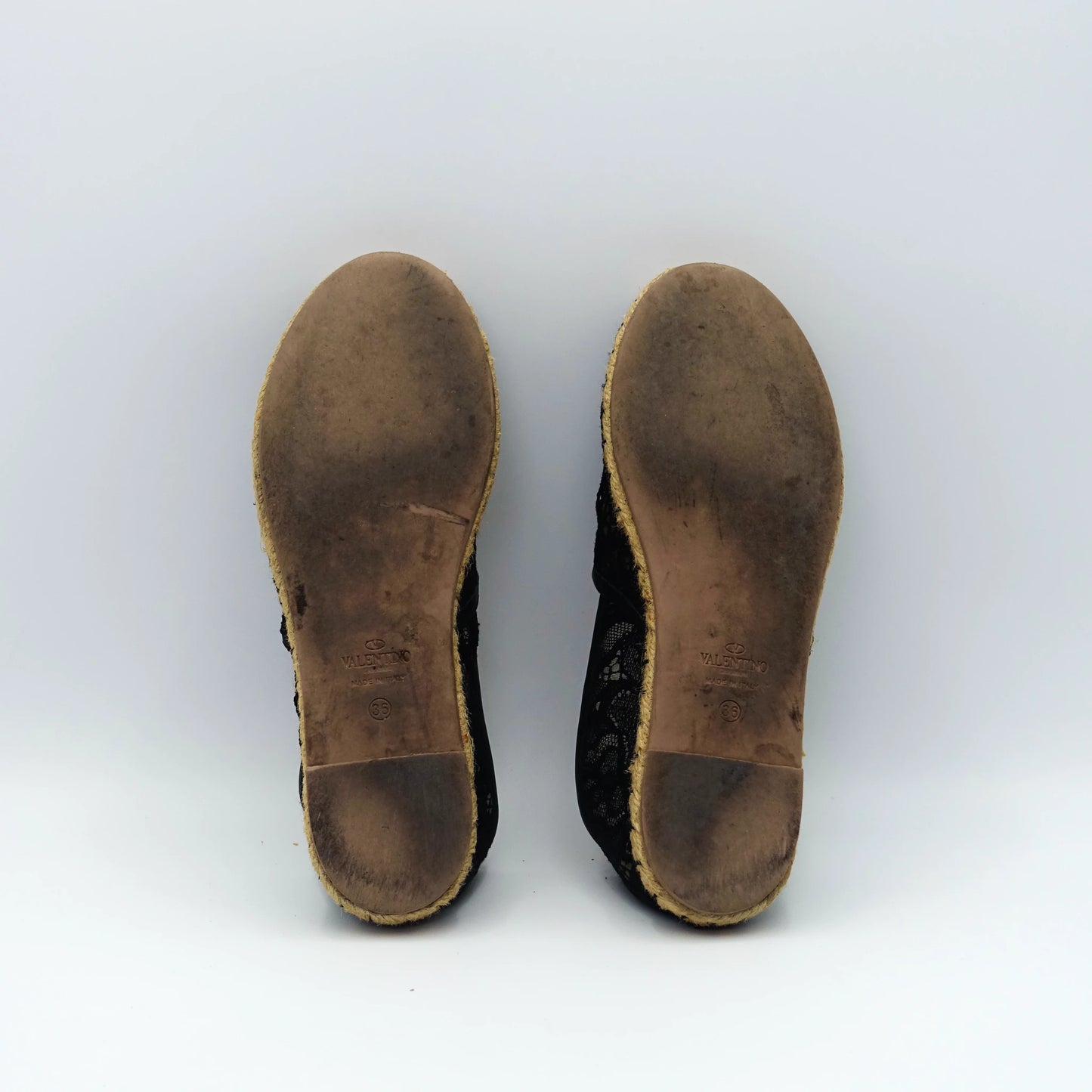 Valentino Garavani Lace Cap-Toe Espadrilles EU36