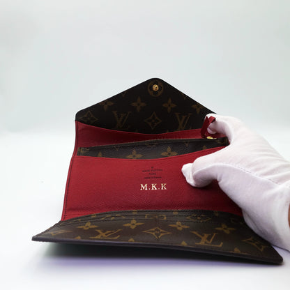 Louis Vuitton Portefeuille Josephine Pink Monogram Canvas Wallet with Removable Pouch