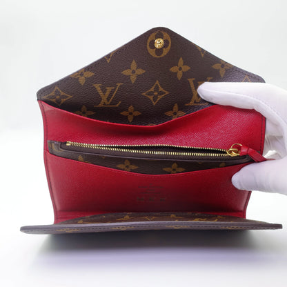 Louis Vuitton Portefeuille Josephine Pink Monogram Canvas Wallet with Removable Pouch