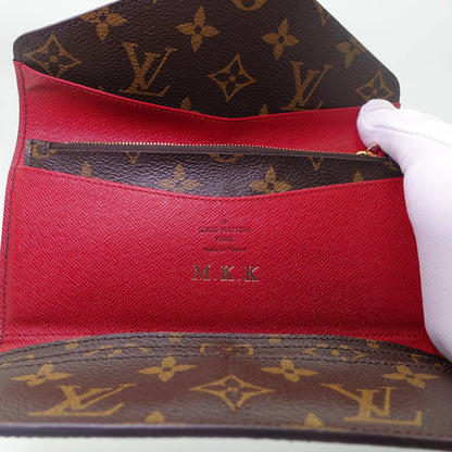 Louis Vuitton Portefeuille Josephine Pink Monogram Canvas Wallet with Removable Pouch