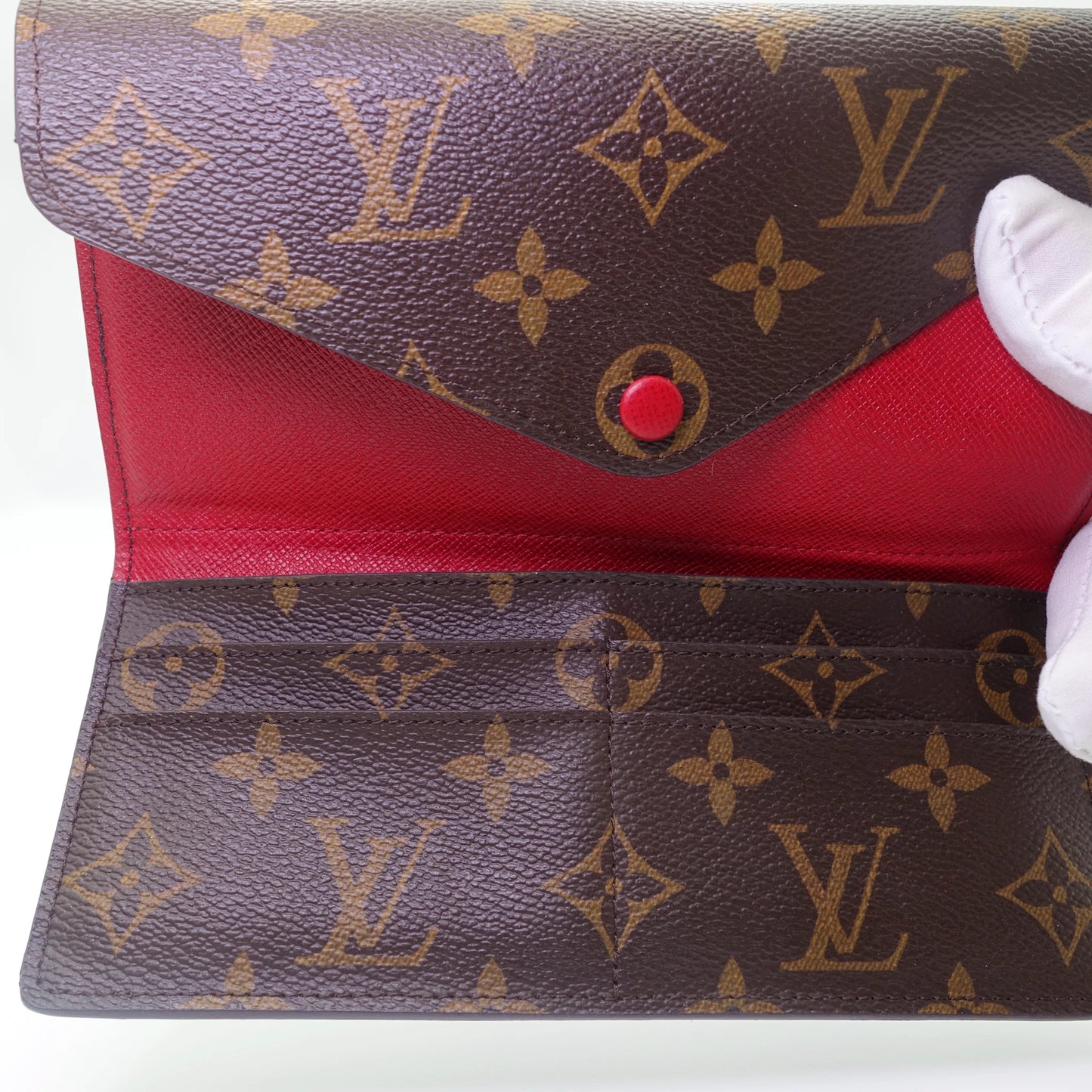 Louis Vuitton Portefeuille Josephine Pink Monogram Canvas Wallet with Removable Pouch