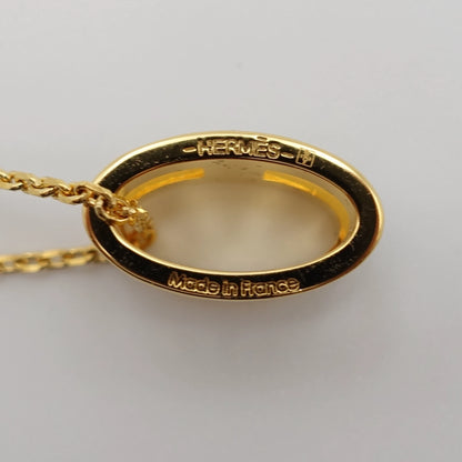 *BRAND NEW*Hermès Pop H Enamel Gold-Plated Necklace