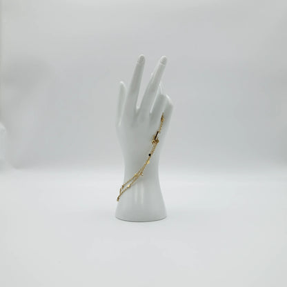 *BRAND NEW*Saint Laurent Rhinestone Multi-Chain Bracelet
