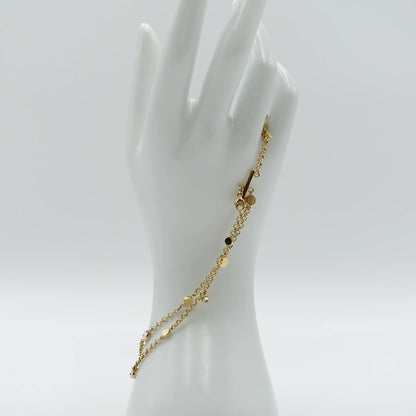 *BRAND NEW*Saint Laurent Rhinestone Multi-Chain Bracelet