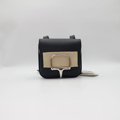 *RARE* Hermes Della Cavalleria Black Epsom Size Mini Bag