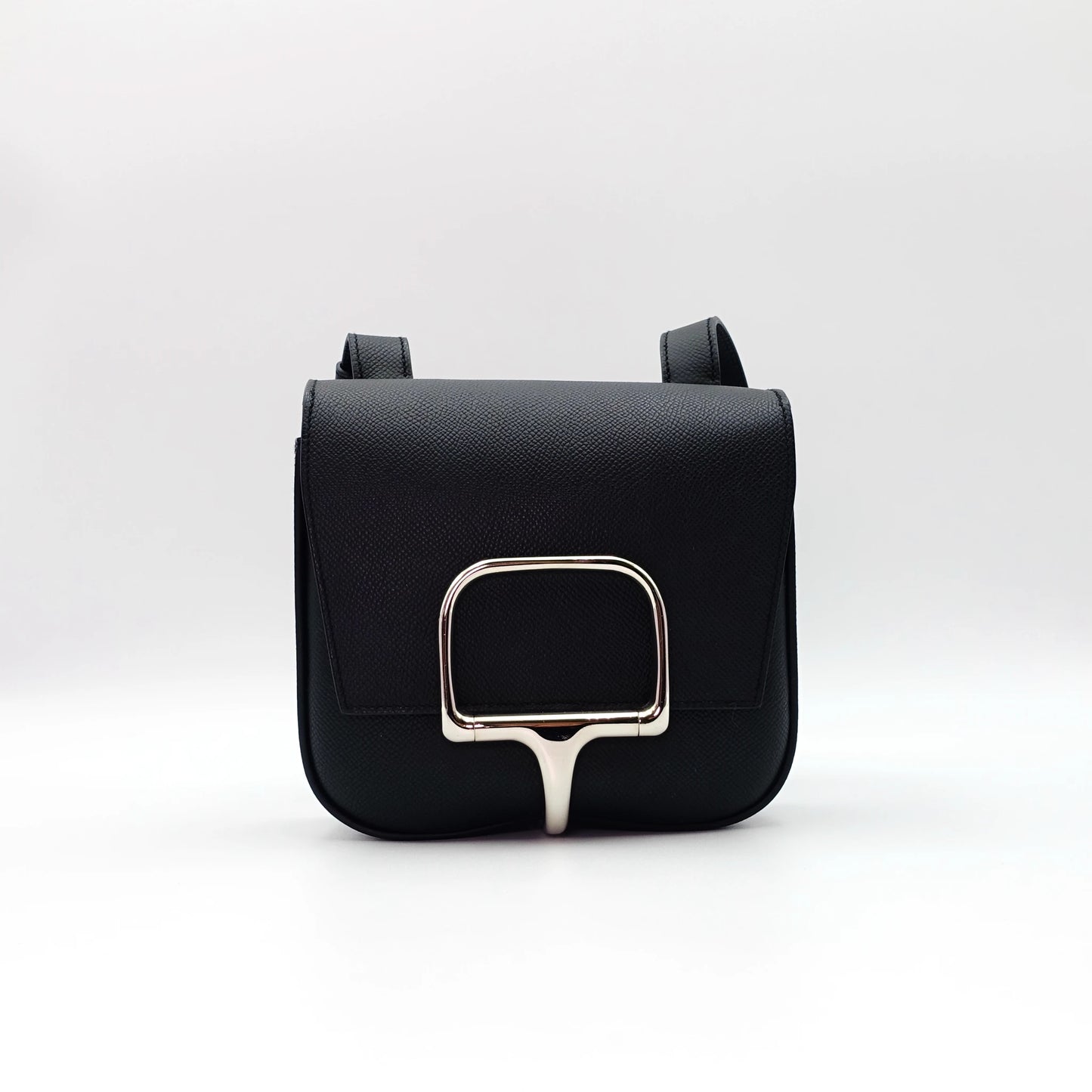 *RARE* Hermes Della Cavalleria Black Epsom Size Mini Bag