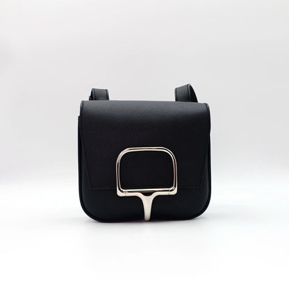 *RARE* Hermes Della Cavalleria Black Epsom Size Mini Bag