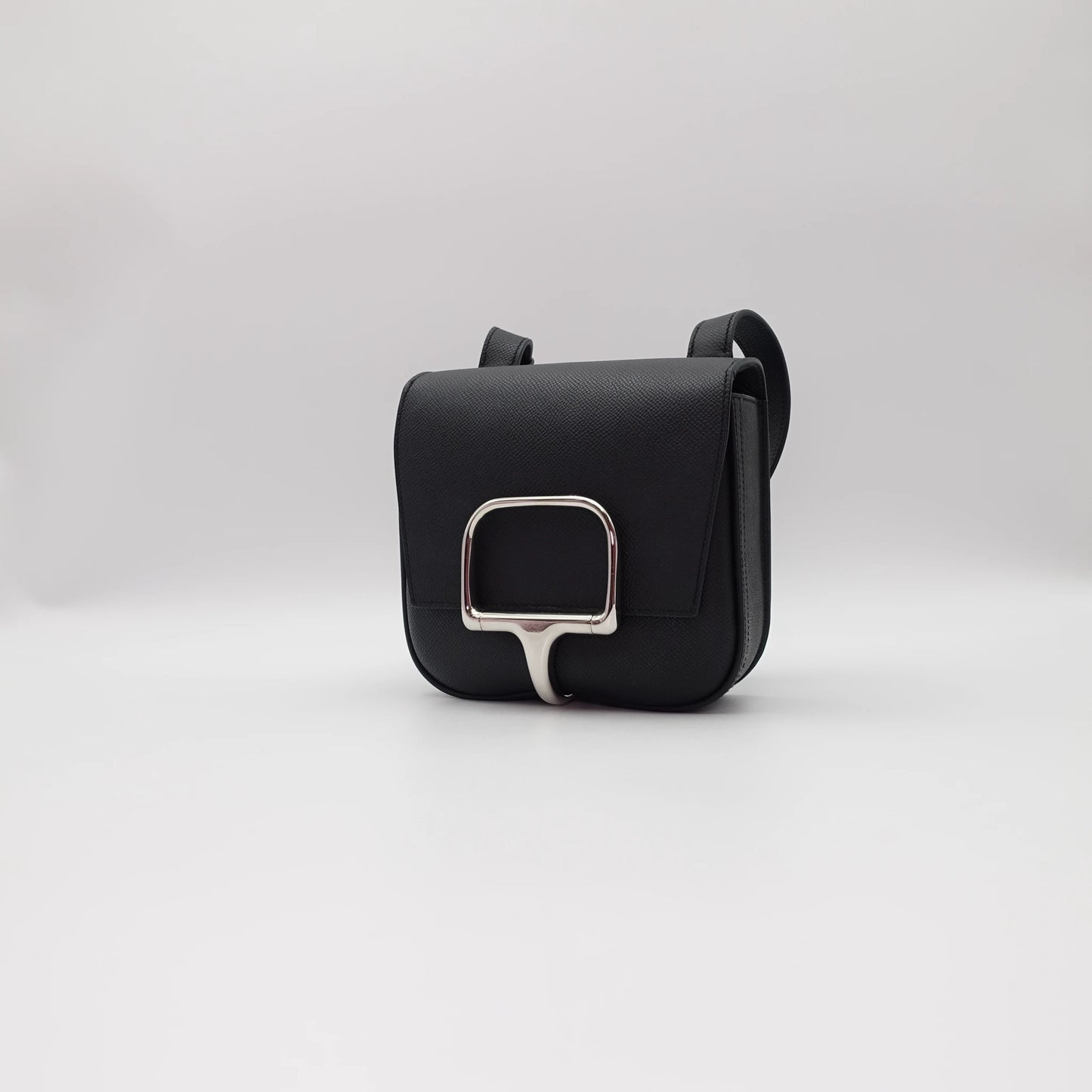 *RARE* Hermes Della Cavalleria Black Epsom Size Mini Bag