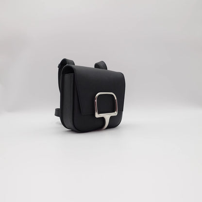 *RARE* Hermes Della Cavalleria Black Epsom Size Mini Bag