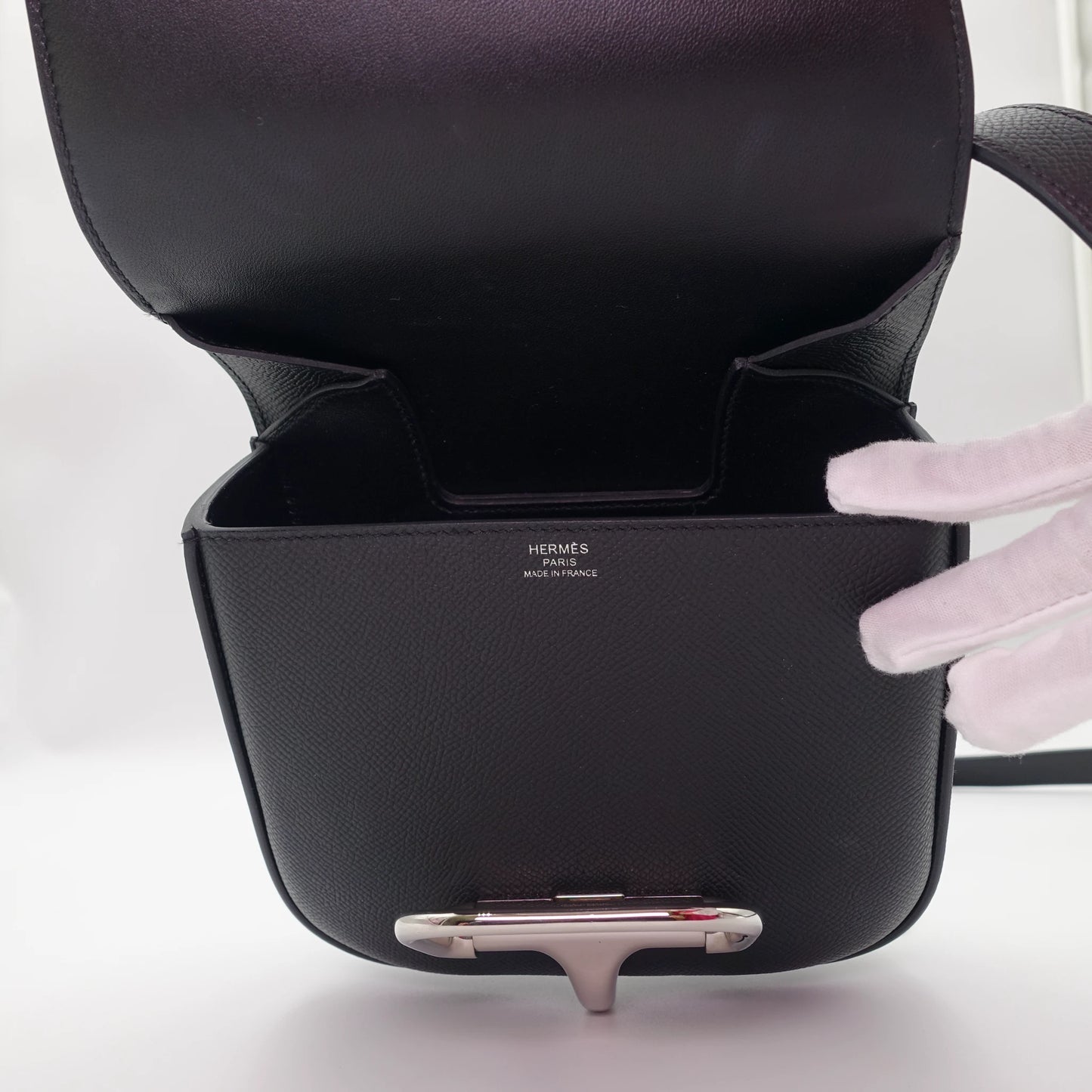 *RARE* Hermes Della Cavalleria Black Epsom Size Mini Bag