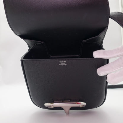 *RARE* Hermes Della Cavalleria Black Epsom Size Mini Bag