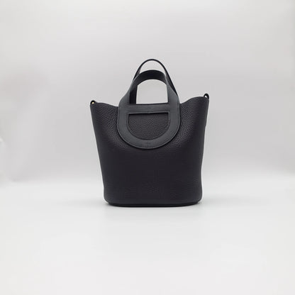 *RARE* Hermès Loop 18 Clémence Leather in Blue Nuit