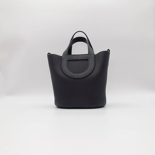 *RARE* Hermès Loop 18 Clémence Leather in Blue Nuit