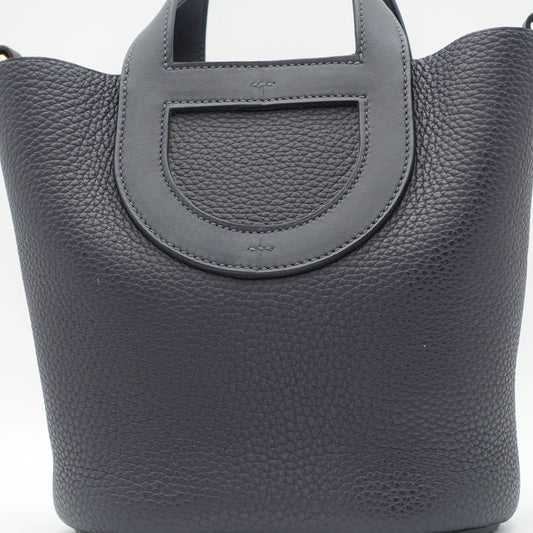 *RARE* Hermès Loop 18 Clémence Leather in Blue Nuit