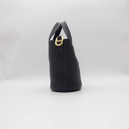 *RARE* Hermès Loop 18 Clémence Leather in Blue Nuit