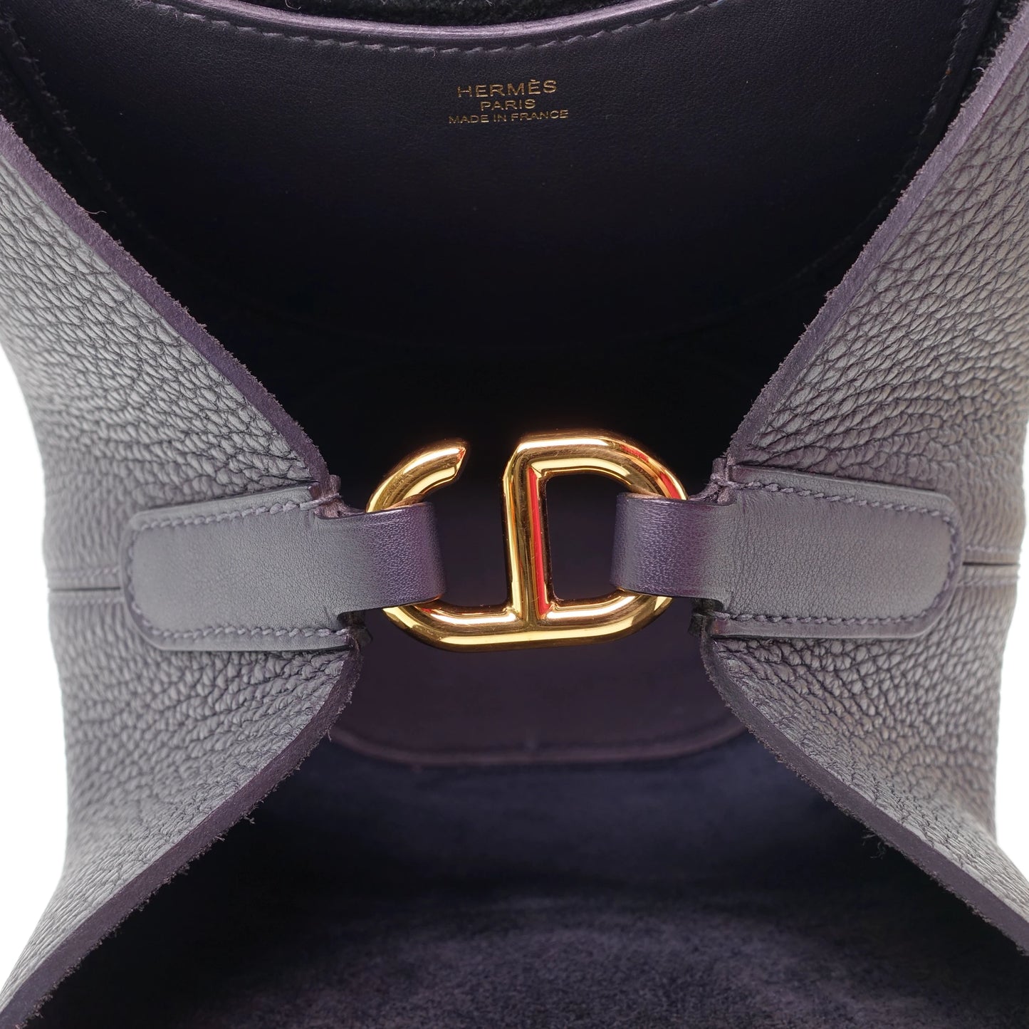 *RARE* Hermès Loop 18 Clémence Leather in Blue Nuit