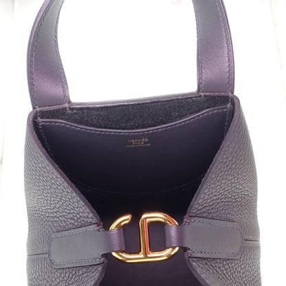 *RARE* Hermès Loop 18 Clémence Leather in Blue Nuit