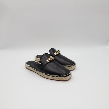 *BRAND NEW* Hermès Feria Leather Backless Espadrilles EU36