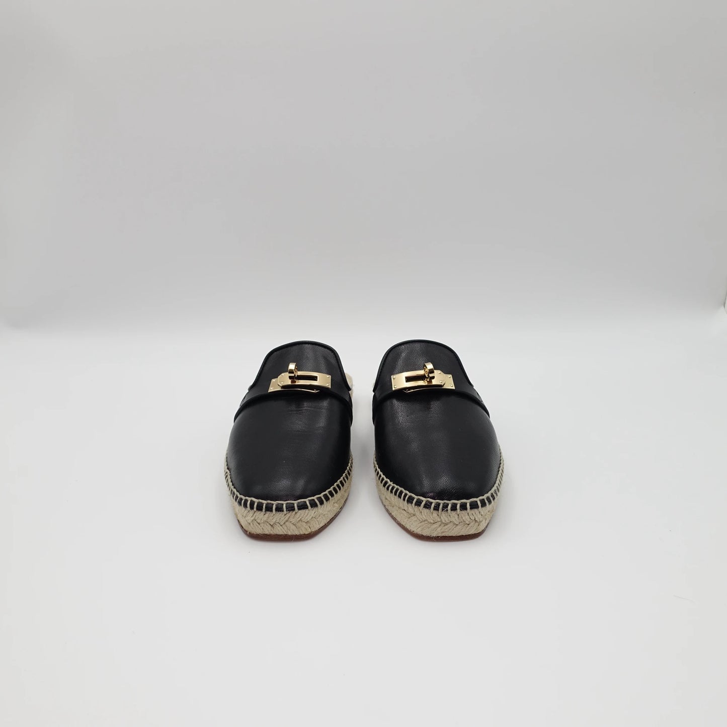 *BRAND NEW* Hermès Feria Leather Backless Espadrilles EU36