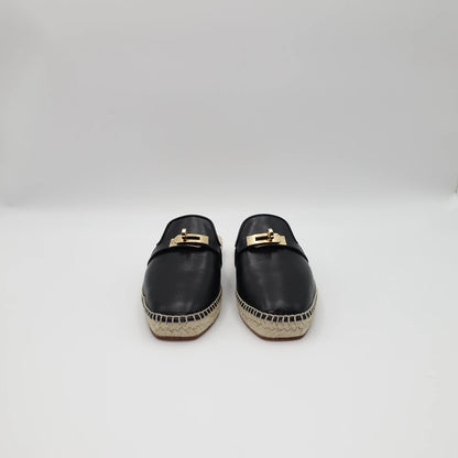 *BRAND NEW* Hermès Feria Leather Backless Espadrilles EU36