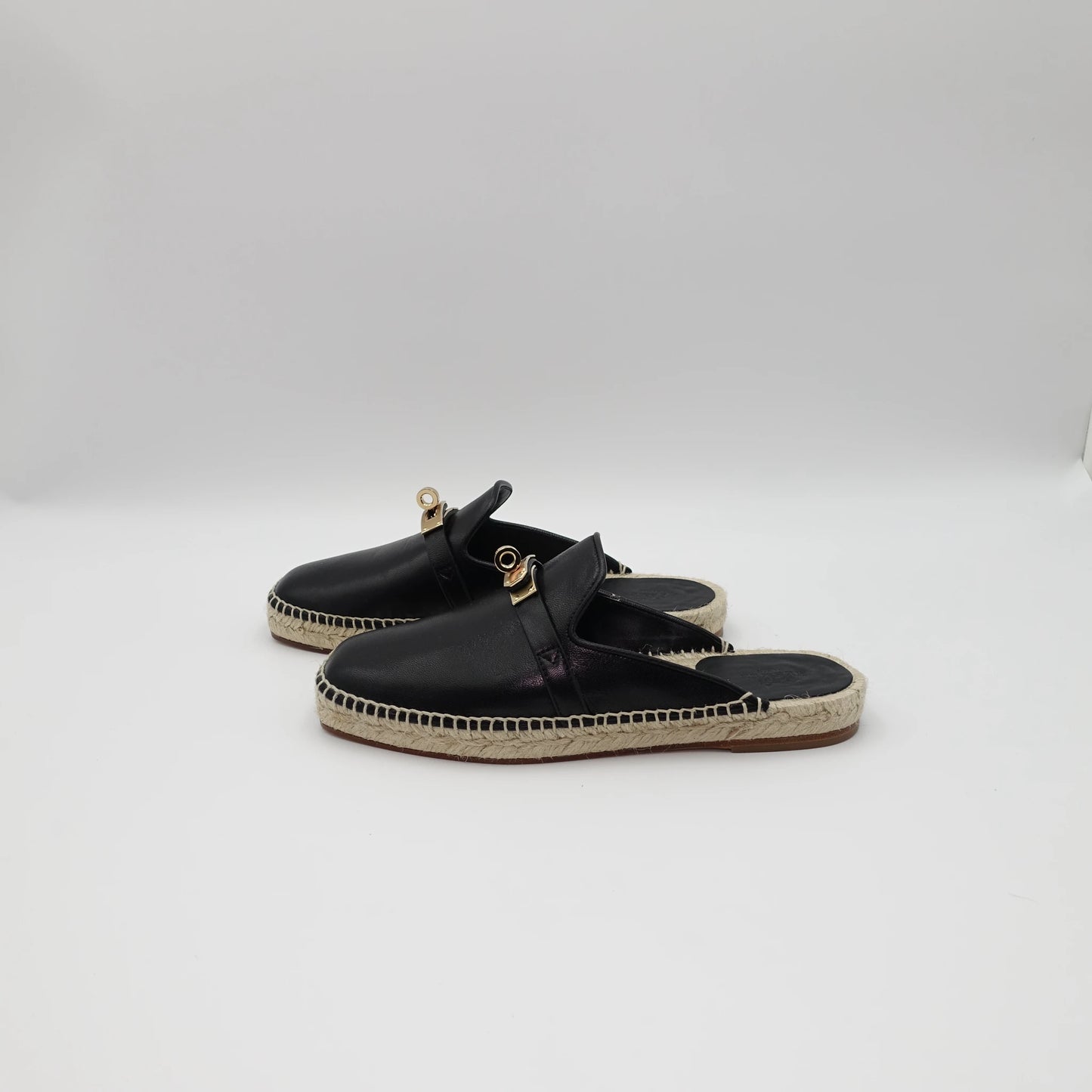 *BRAND NEW* Hermès Feria Leather Backless Espadrilles EU36