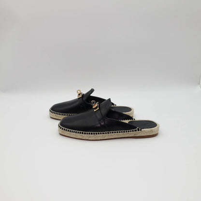 *BRAND NEW* Hermès Feria Leather Backless Espadrilles EU36