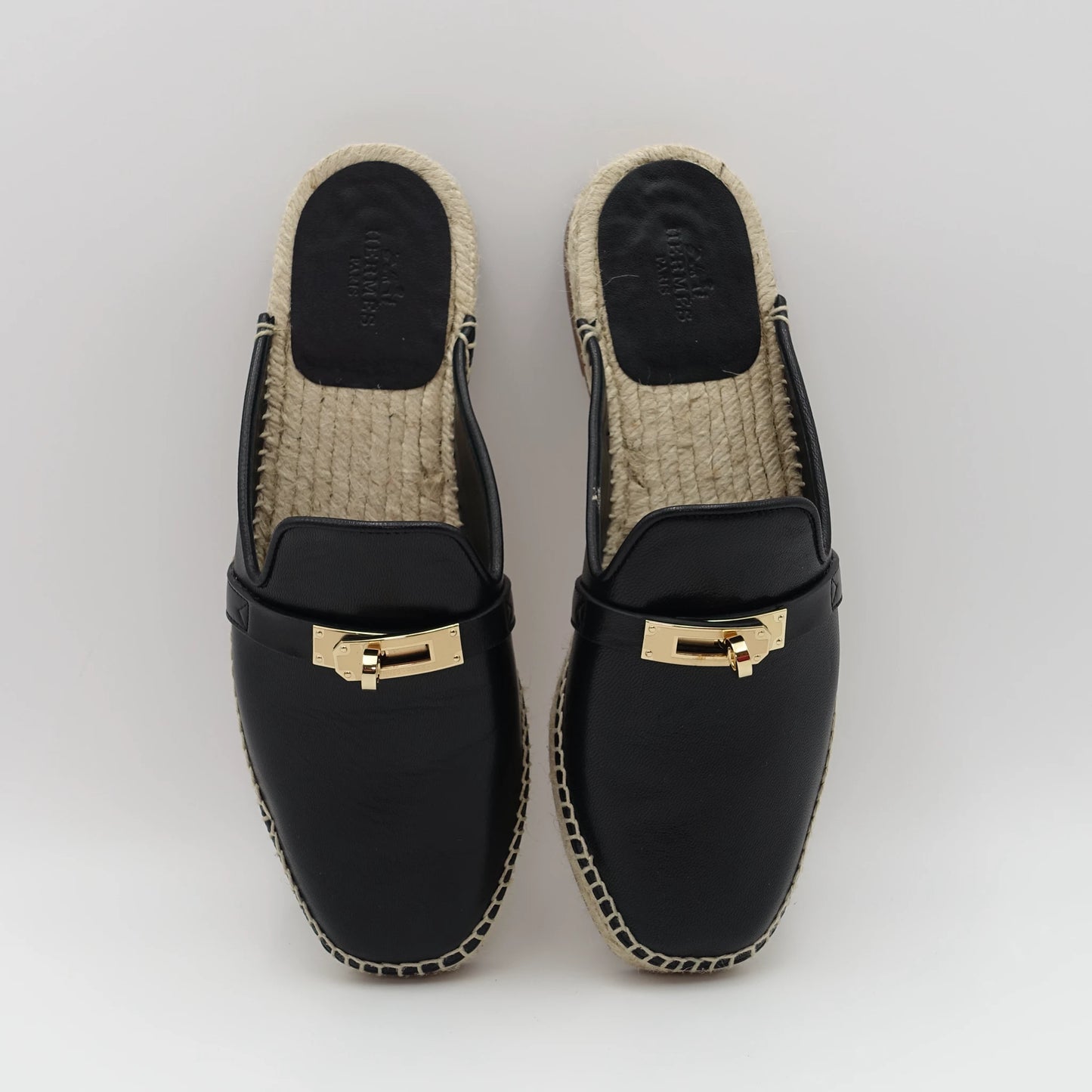 *BRAND NEW* Hermès Feria Leather Backless Espadrilles EU36