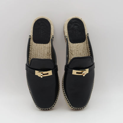 *BRAND NEW* Hermès Feria Leather Backless Espadrilles EU36