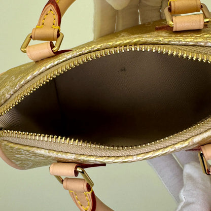 Louis Vuitton Nano Speedy – Limited Edition Gold Monogram Canvas