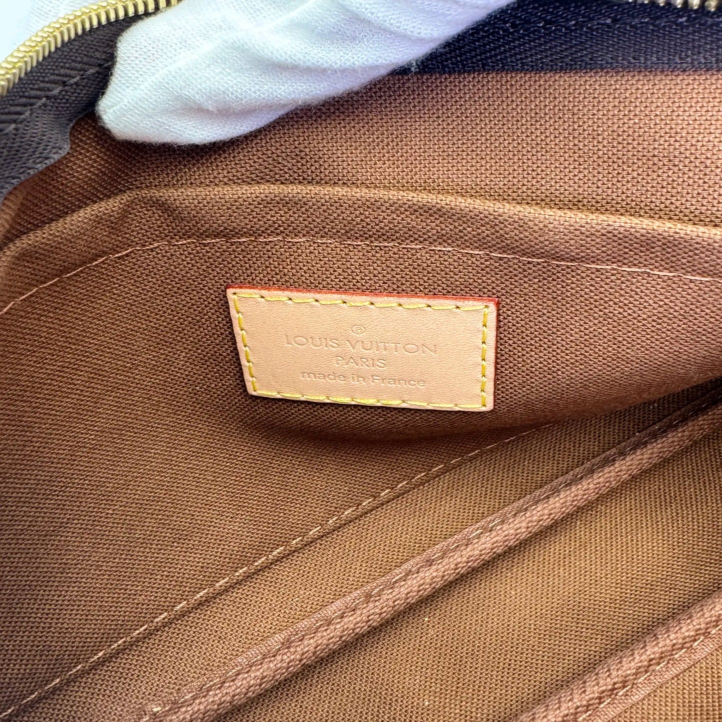 Louis Vuitton Multi Pochette in Monogram Canvas with Khaki Strap