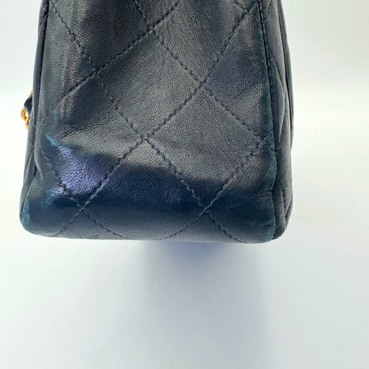 Chanel Classic Single Flap Bag – Black Quilted Lambskin with 24k Gold Hardware (Vintage Series)