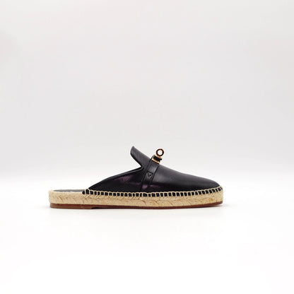 *BRAND NEW* Hermès Feria Leather Backless Espadrilles EU36